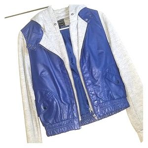 Blue Leather Jacket